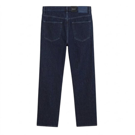 Hugo Jeans med vida ben i denim för herrar (Mörkblå) - Image 2