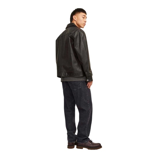 Jack And Jones Herenjeans met middelhoge taille en wijde pijpen (Zwarte denim) - Image 4