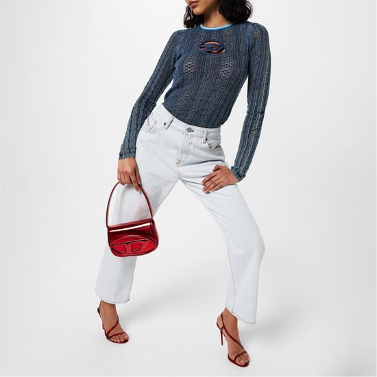 Diesel Womens/Ladies 1999 Wide Leg Jeans (Light Wash) - Image 4