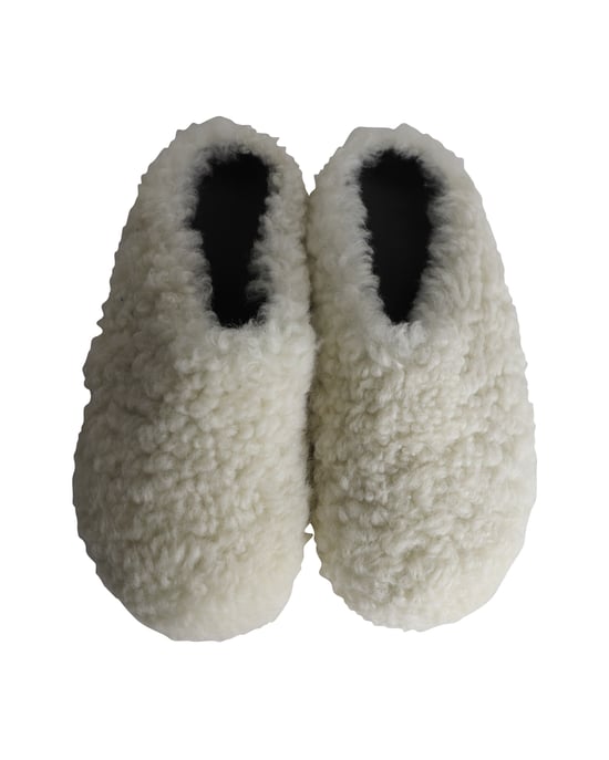 Marni Sabot Rond-Neus Schapenvacht Muilen in Witte Wol - Image 6