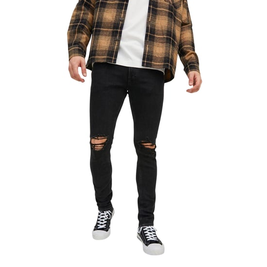 Jack And Jones Heren Liam Denim Jeans (Zwarte denim) - Image 1