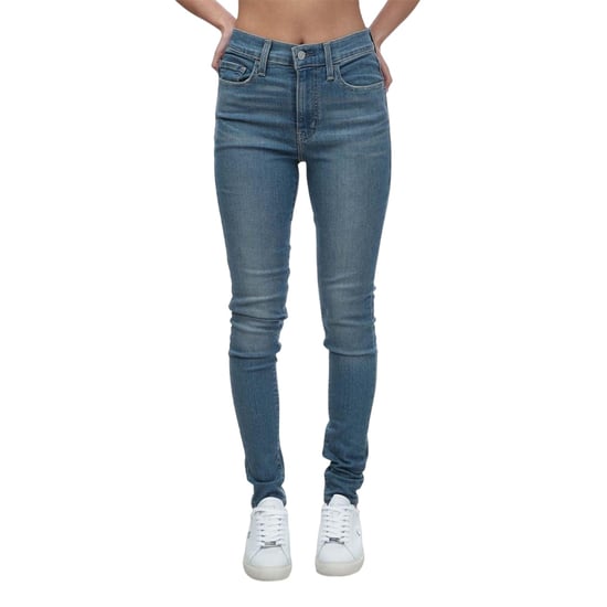 Levis Dames/Dames 720 High Rise Super Jeans (Lichtblauw) - Image 1