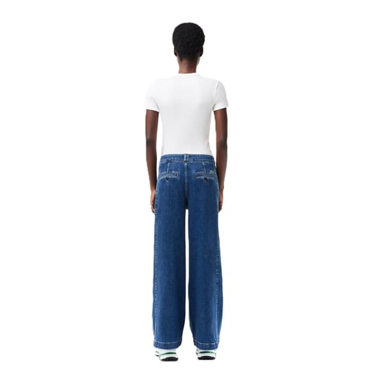 Lacoste Womens/Ladies Denim Relaxed Fit Jeans (Medium Blue) - Image 2