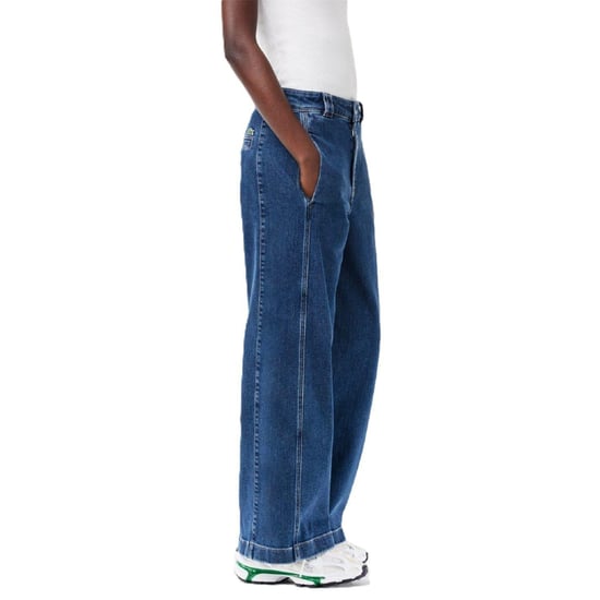 Lacoste Womens/Ladies Denim Relaxed Fit Jeans (Medium Blue) - Image 3