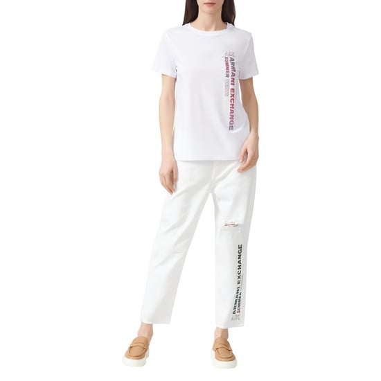 Armani Exchange Dames/Dames boyfriend jeans (Wit) - Image 1