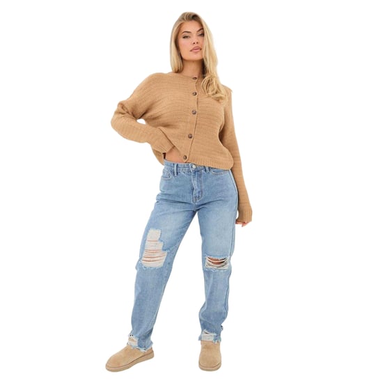 I Saw It First Womens/Ladies Cotton Denim Jeans (Blue) - Image 1