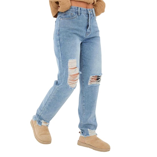 I Saw It First Womens/Ladies Cotton Denim Jeans (Blue) - Image 2