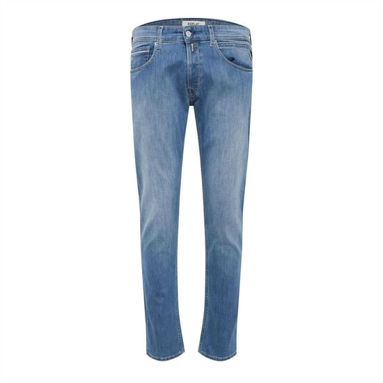 Replay Heren Katoenen Denim Rechte Jeans (Blauw) - Image 1