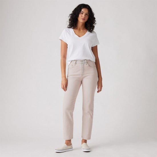 Levis Damesjeans 501 met rechte pijpen en enkellengte (Suikerspin) - Image 3