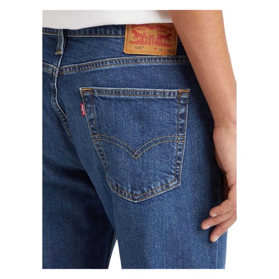 Levis Heren 514 Spinnen Krab Katoen Mix Rechte Jeans (Blauw) - Image 4