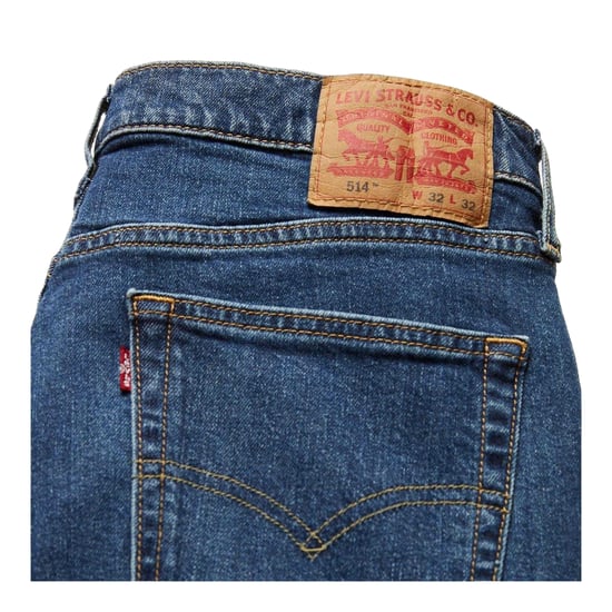 Levis Heren 514 Spinnen Krab Katoen Mix Rechte Jeans (Blauw) - Image 5
