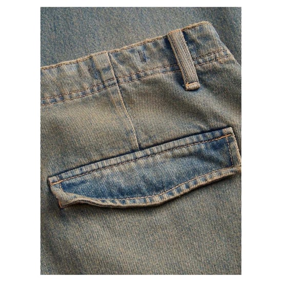 Jack And Jones Heren Eddie Denim Straight Leg Cargo Jeans (Blauwe Denim) - Image 3