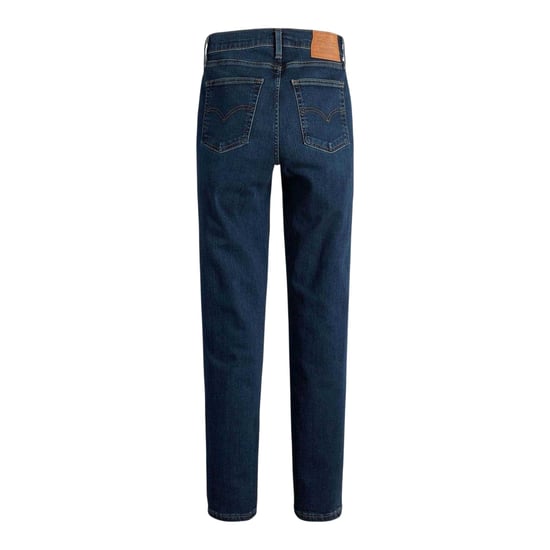 Levis Dames/Dames Hoog Rechte Jeans (Blauw) - Image 3