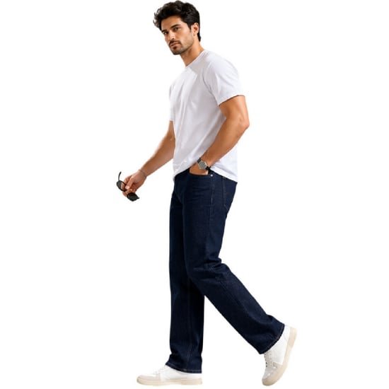 Levis Mens 5 Pockets Straight Leg Jeans (Black) - Image 2