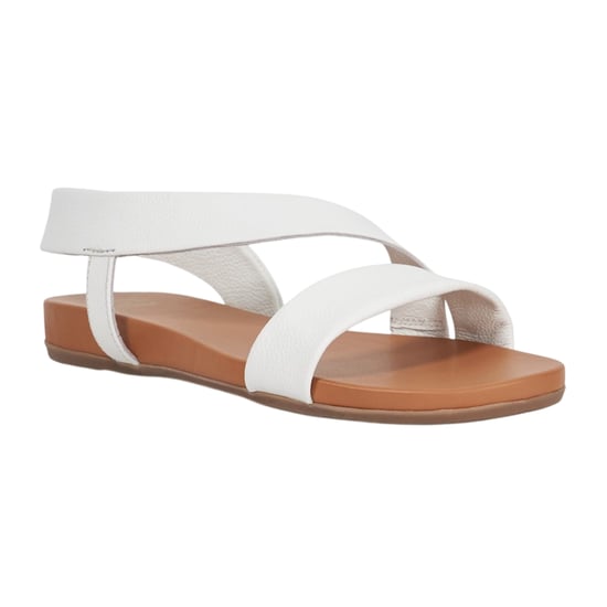 Dune London Dam/Ladies Lucina platta sandaler i läder (Vit) - Image 3