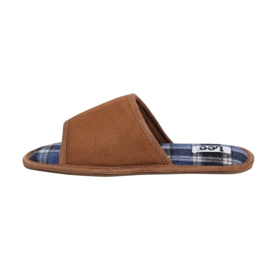 Lee Radcliff-slippers van geruit leer voor heren (Tan) - Image 2