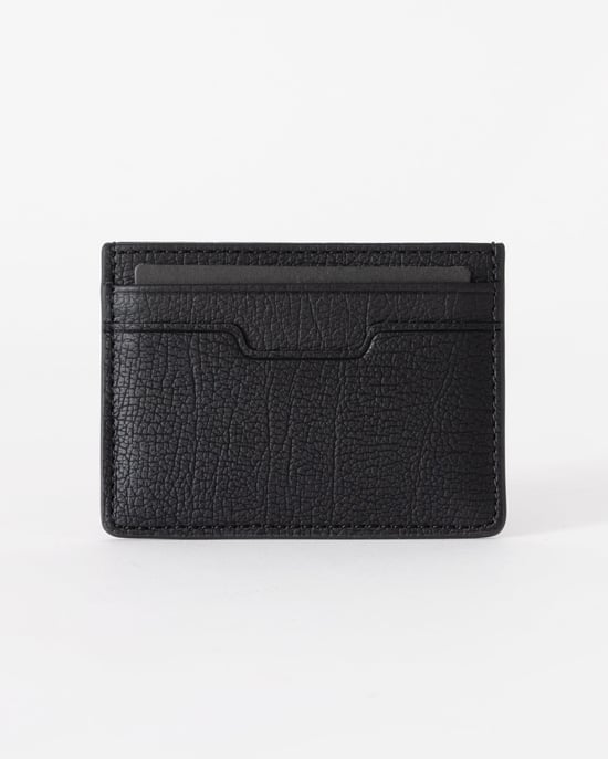 Logo Detail Card Holder in Black - Image 4