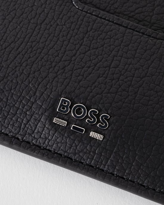 Logo Detail Card Holder in Black - Image 5