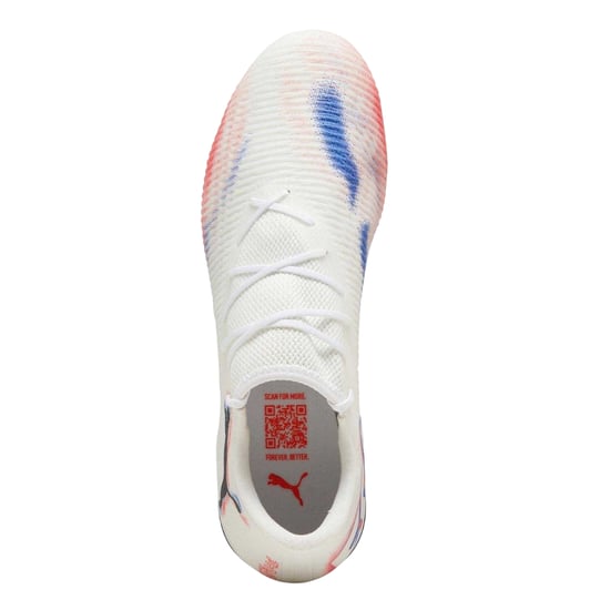 Puma Future 8 voetbalschoenen voor heren, geschikt voor stevige ondergrond (Wit, Zwart, Rood) - Image 3