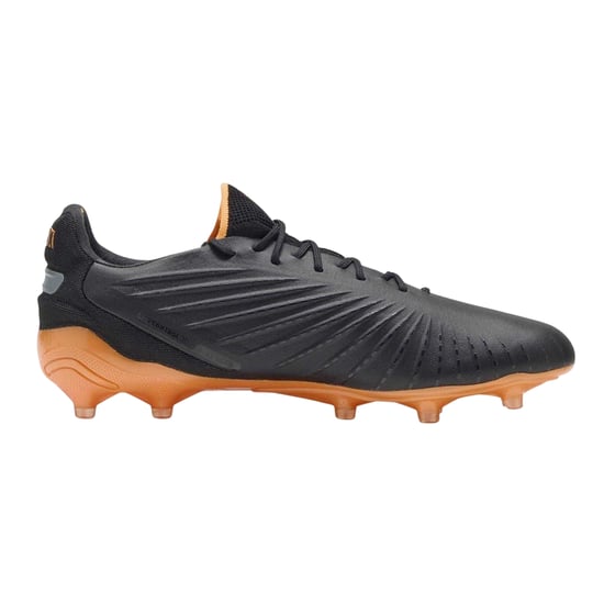 Puma Heren King Ultimate Stevige Grond Voetbalschoenen (Zwart/Oranje) - Image 1