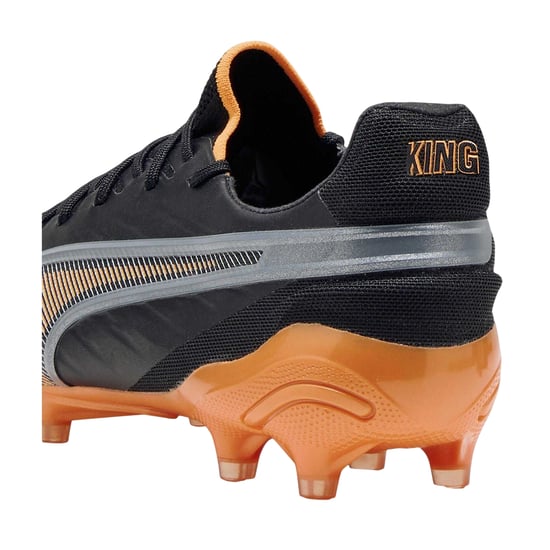 Puma Heren King Ultimate Stevige Grond Voetbalschoenen (Zwart/Oranje) - Image 2