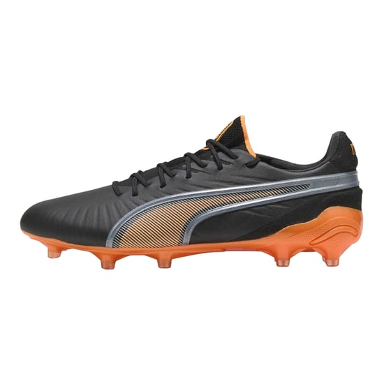 Puma Heren King Ultimate Stevige Grond Voetbalschoenen (Zwart/Oranje) - Image 3