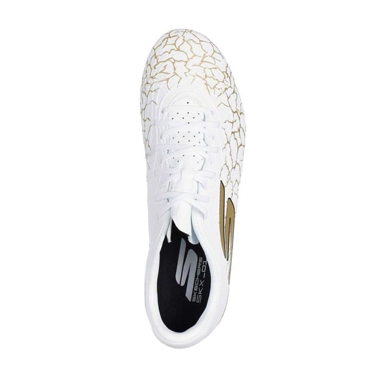 Skechers Unisex Volwassen SKX 1.5 Gebroken Firm Ground Voetbalschoenen (Wit/Goud) - Image 3