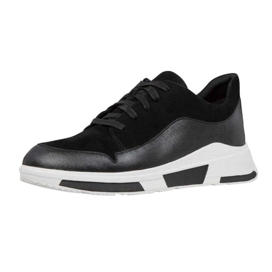 Fit Flop Herrskor i mocka med tjock sula (Svart) - Image 4