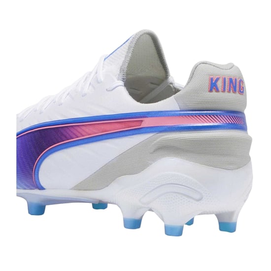 Puma Heren King Ultimate Stevige Grond Voetbalschoenen (Wit/blauw/grijs) - Image 2