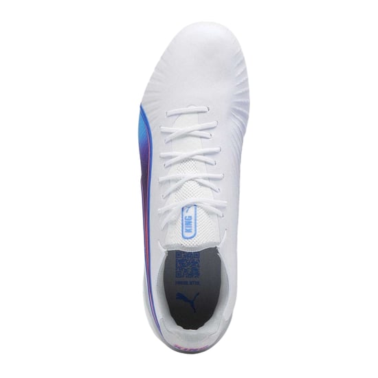 Puma Heren King Ultimate Stevige Grond Voetbalschoenen (Wit/blauw/grijs) - Image 4