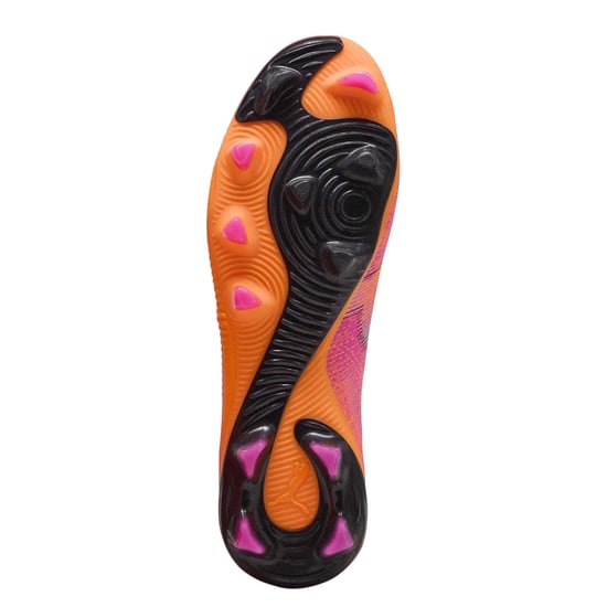 Puma Future 8 voetbalschoenen voor heren, geschikt voor stevige ondergrond (Oranje/zwart) - Image 4
