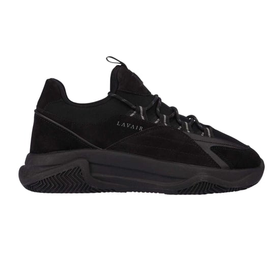 Lavair Dames/Dames Leren Trainers (Zwart) - Image 1