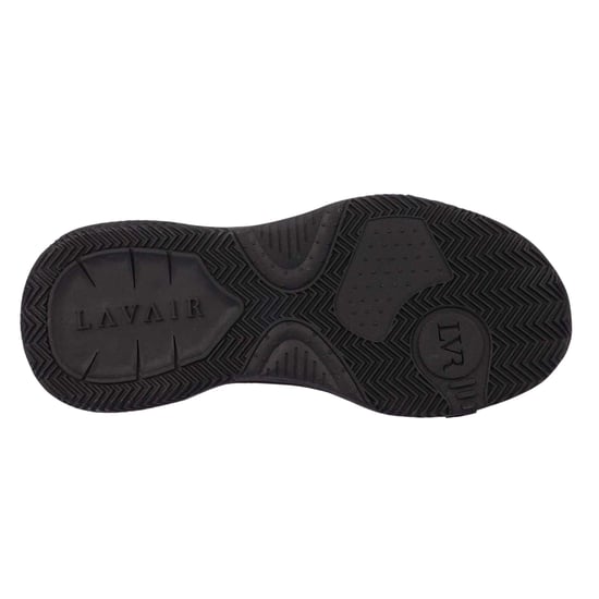 Lavair Dames/Dames Leren Trainers (Zwart) - Image 3