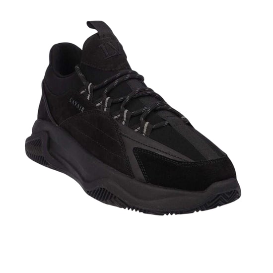 Lavair Dames/Dames Leren Trainers (Zwart) - Image 4