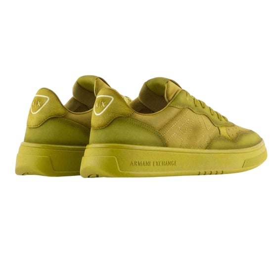 Armani Exchange Heren Logo Trainers (Geel) - Image 2