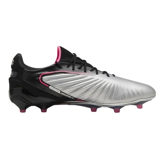 Puma Heren King Ultimate Stevige Grond Voetbalschoenen (Zilver/Zwart) - Image 1