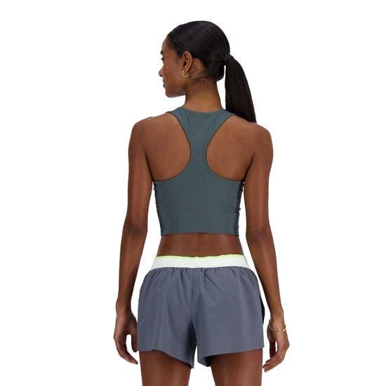 New Balance Nauwsluitende racetanktop voor dames (Grijs) - Image 2