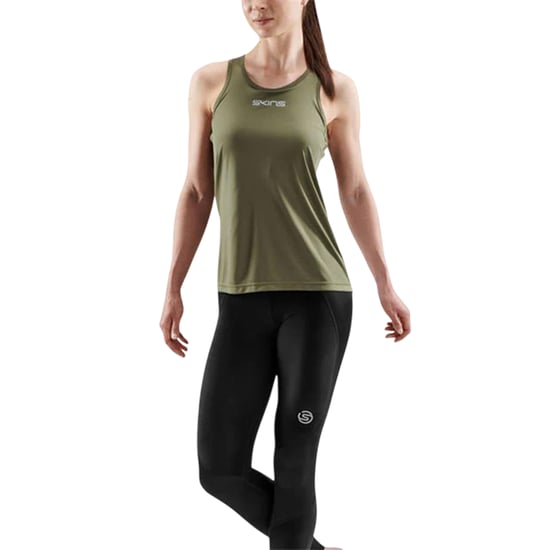 Skins Dames-serie 3: tanktop met normale pasvorm (Kaki Groen) - Image 2