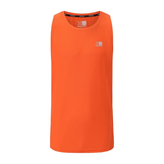 Karrimor Mens Logo Running Vest Top (Fire Orange) - Image 1