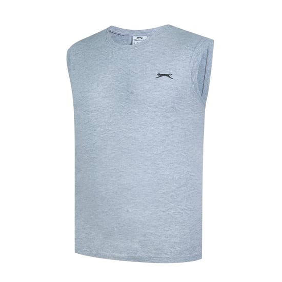Slazenger Heren Katoenen Mouwloos Vest Top (Grijze Mergel) - Image 3