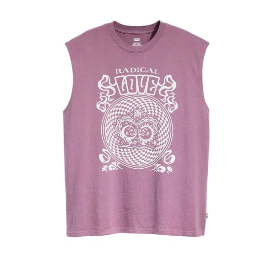 Levis Heren-tanktop met grafische print en Pride-motief (Paars) - Image 2