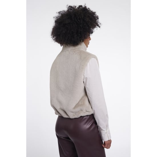 Rino & Pelle short faux fur waistcoat nikki.7002611 9030 birch - Image 3