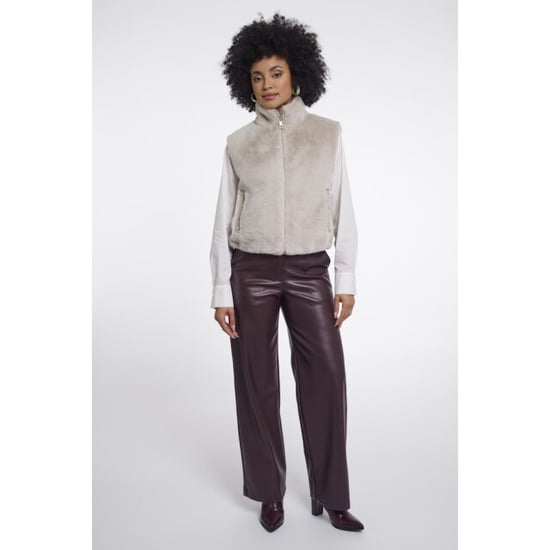 Rino & Pelle short faux fur waistcoat nikki.7002611 9030 birch - Image 4
