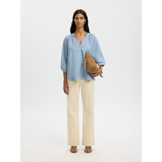 Selected Femme slwcleo-alberta linen blend shirt n 16099877 - - Image 6