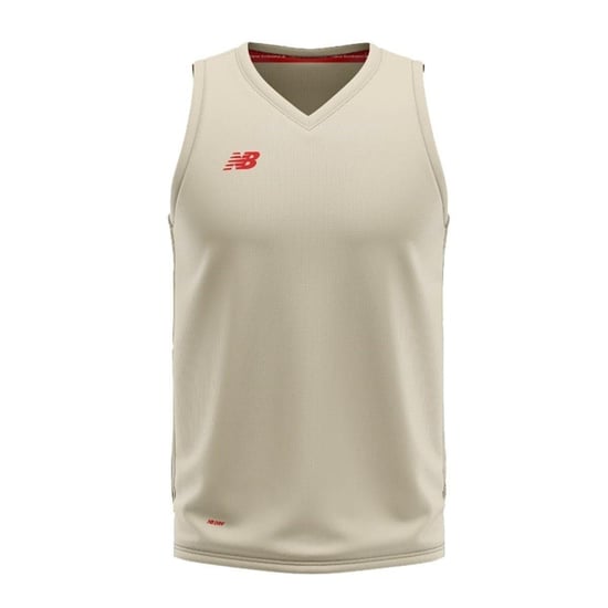 New Balance Mens V Neck Regular Tank Top (Angora) - Image 1
