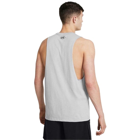 Under Armour Mens Project Rock Graphic Tank Top (Grey) - Image 3