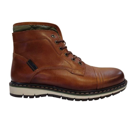 Firetrap Jongens Aubin Mess Quilted Leather Stitch Detail Enkellaarsjes (Tan) - Image 1