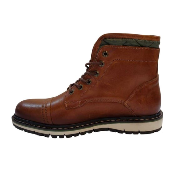 Firetrap Jongens Aubin Mess Quilted Leather Stitch Detail Enkellaarsjes (Tan) - Image 3
