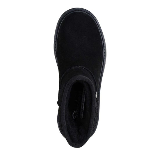 Skechers Comfortabele suède enkellaarsjes voor dames (Zwart) - Image 3