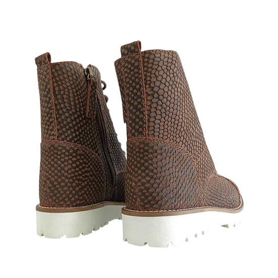 Firetrap Womens/Ladies Lizzy Leather Side Zip Ankle Boots (Brown) - Image 2